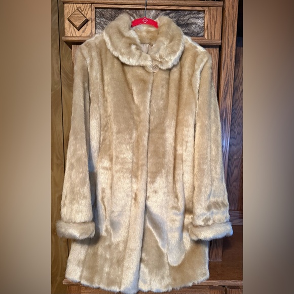 Faux Mink Fur Coat by Dennis Basso. NWT - Picture 1 of 6